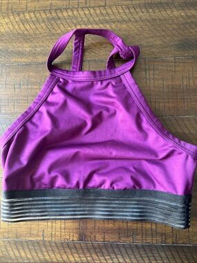 Victorias Secret Purple High-Neck Sports Bralette